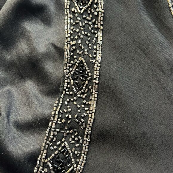 J Laxmi Black Beaded Dress Size 14 READ CONDITION - Picture 7 of 8